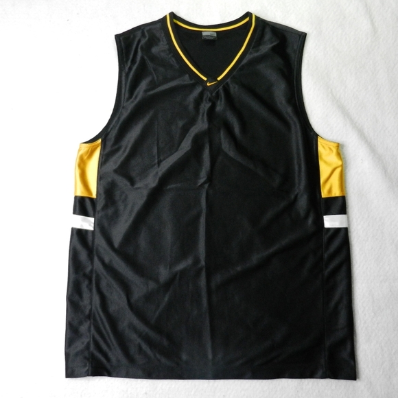 Pittsburgh Penguins Nike Hockey Tank Adult Large Black Yellow Center Swoosh Logo - Picture 2 of 8
